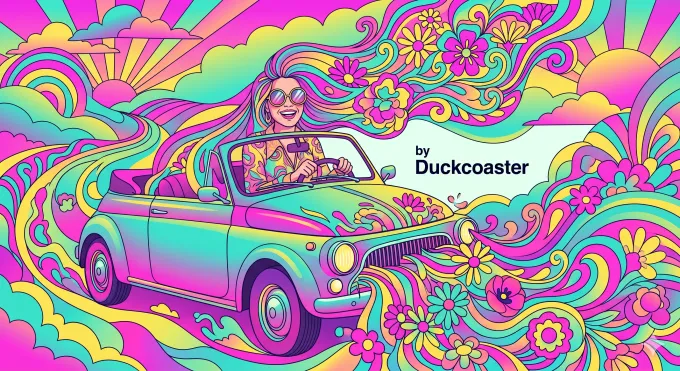 Psychedelic Pop Retro Illustration