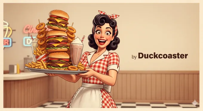 Humorous Pin-Up Illustration