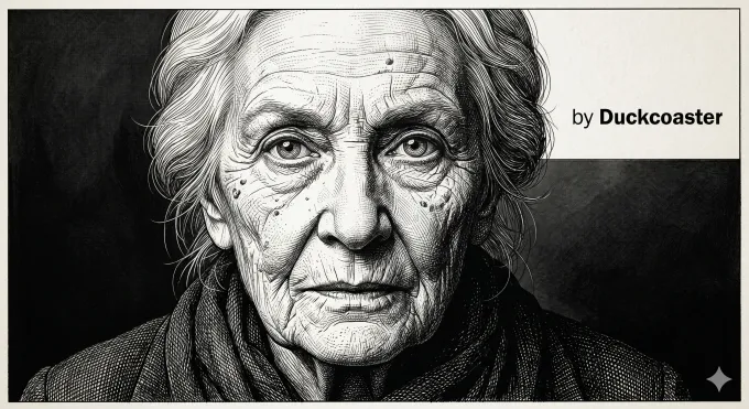 Hyper-Detailed Line Engraving Portrait