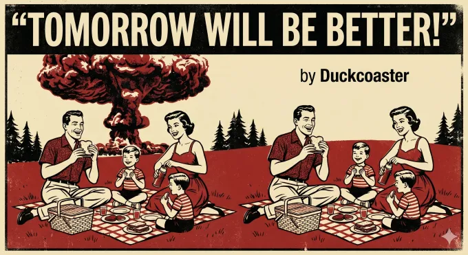 Retro Mid-Century Advertising Poster