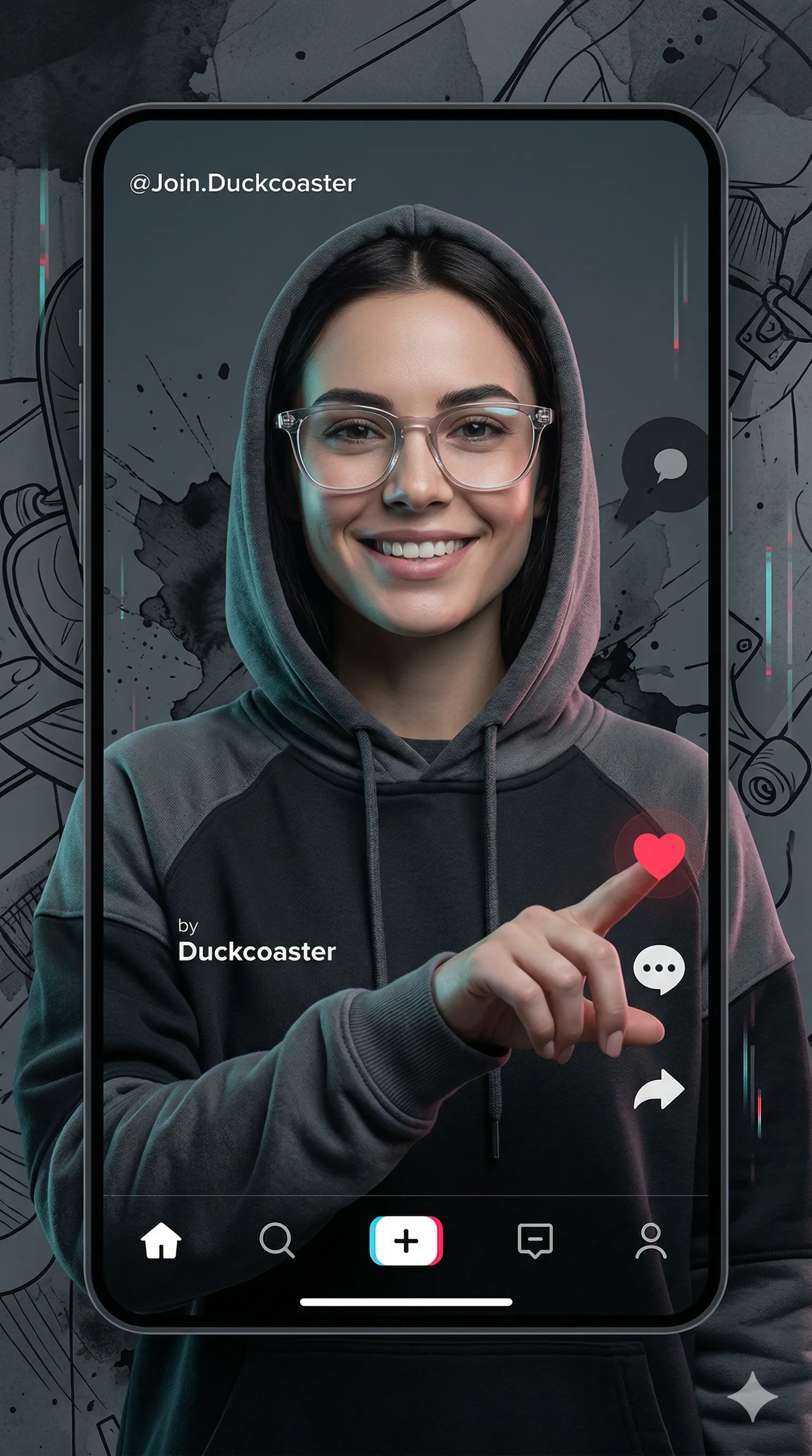 Nano Banana 2 prompt | Tiktok Influencer Interaction