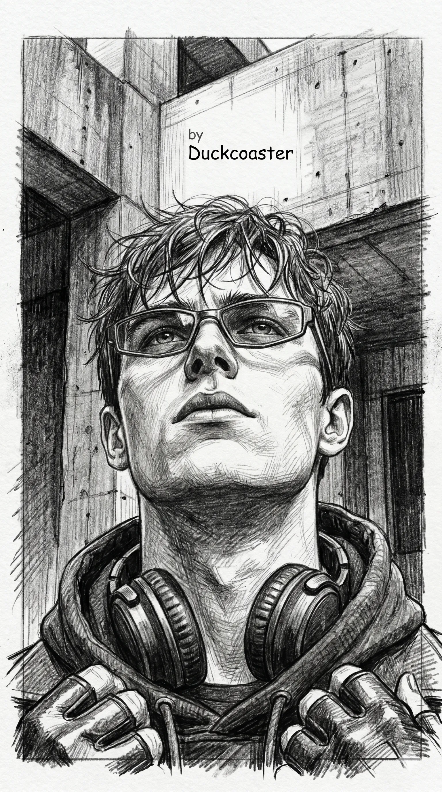 Nano Banana 2 prompt | Neo-Noir Graphite Portrait