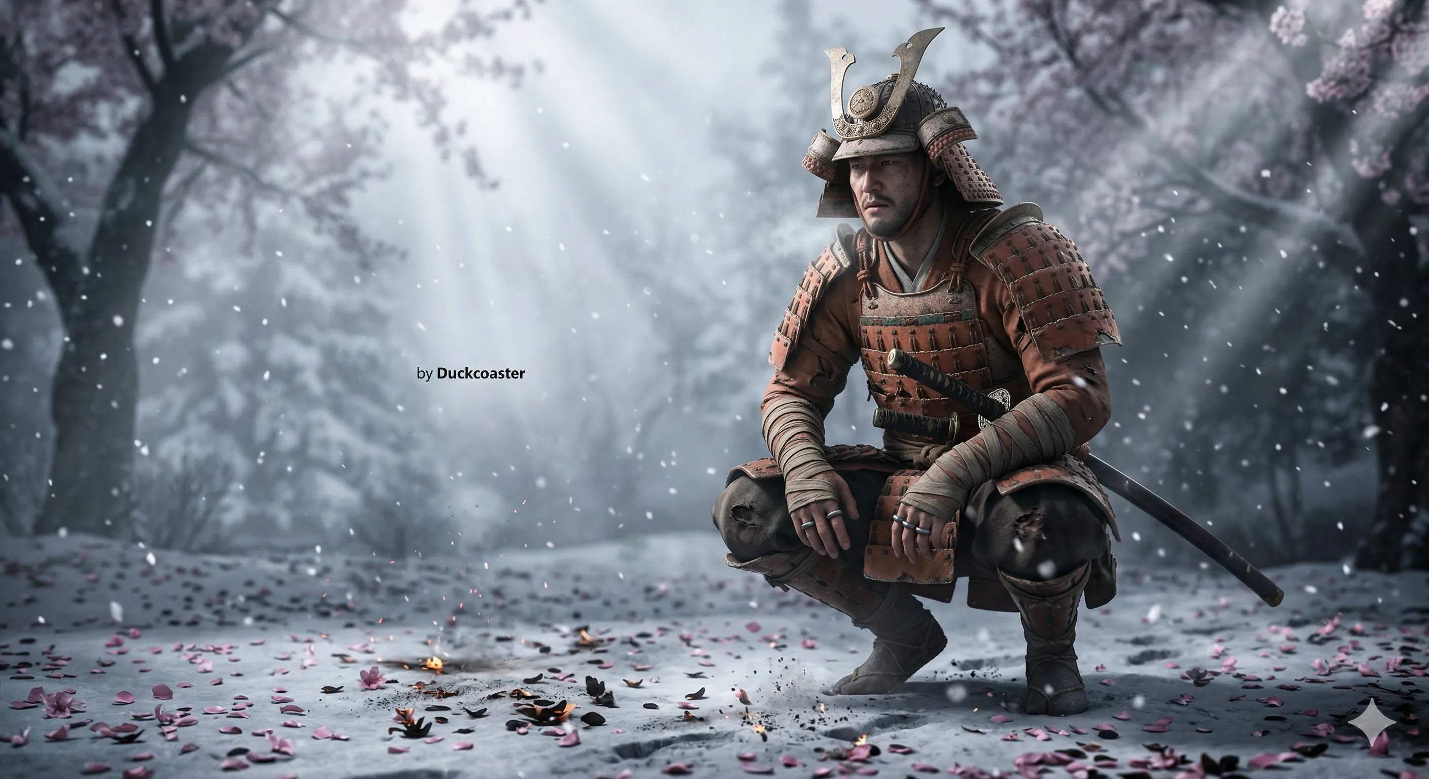 Nano Banana 2 prompt | Cinematic Samurai sequence in Combat