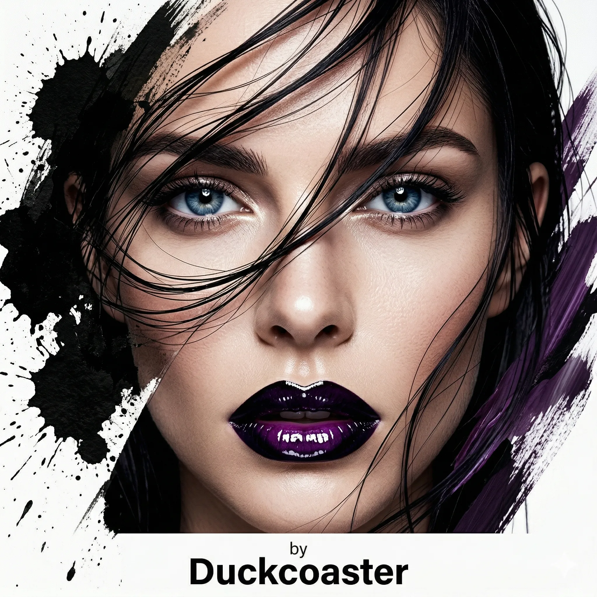 Nano Banana 2 prompt | Avant-Garde Mixed Media Beauty Portrait