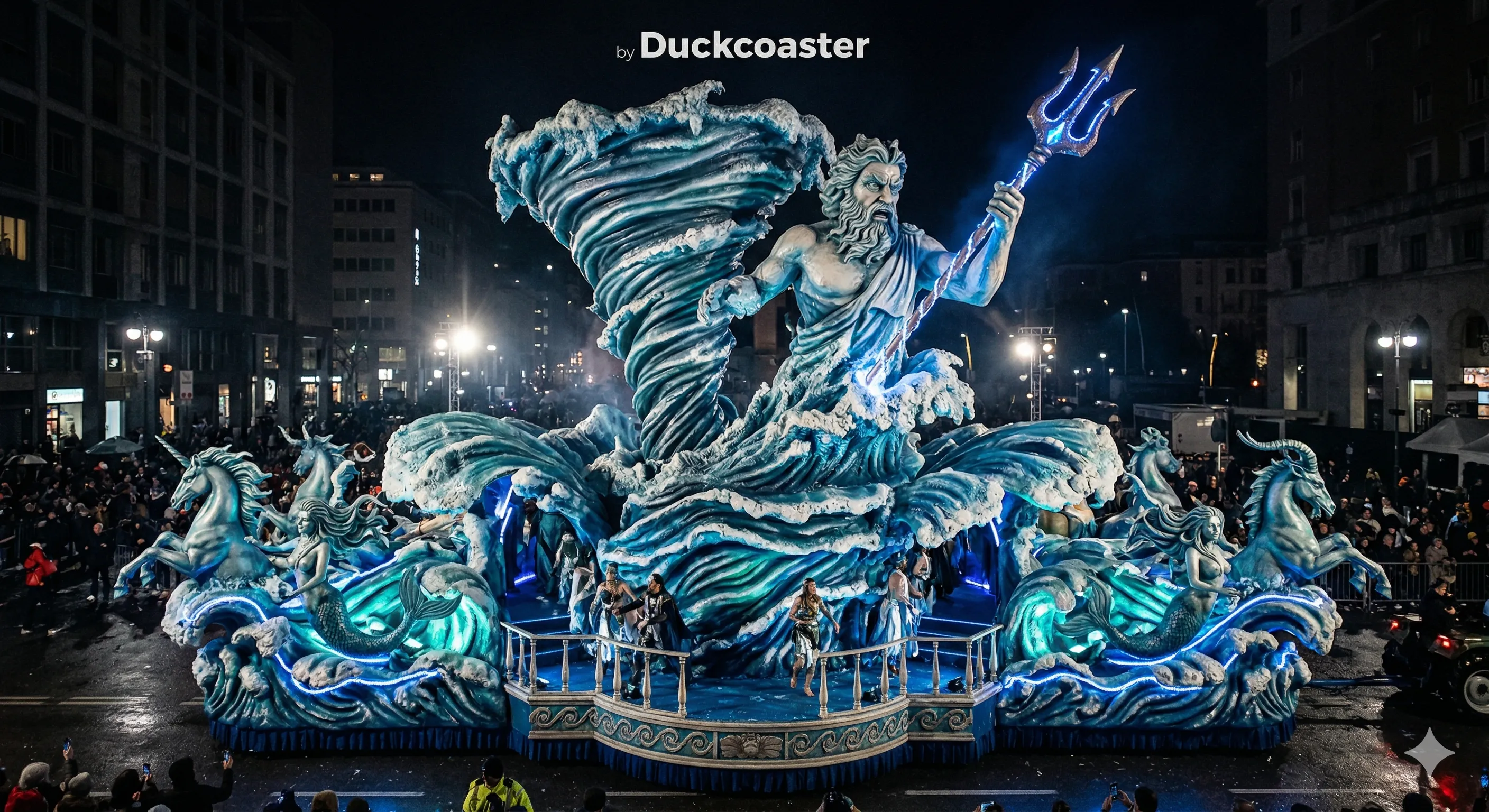 Nano Banana 2 prompt | Epic Neptune Parade Float of Ocean Vortex