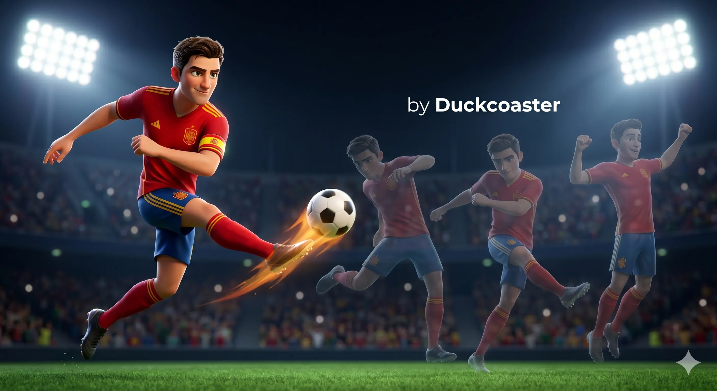 Nano Banana 2 prompt | Soccer Hero Dynamic Stadium Poster