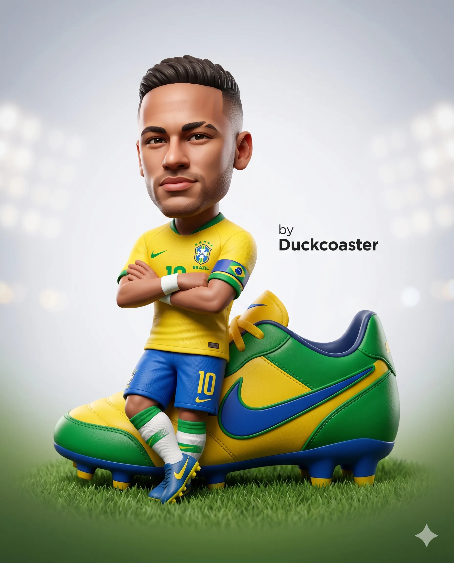 Nano Banana 2 prompt | Captain Soccer Chibi Collector Figurine