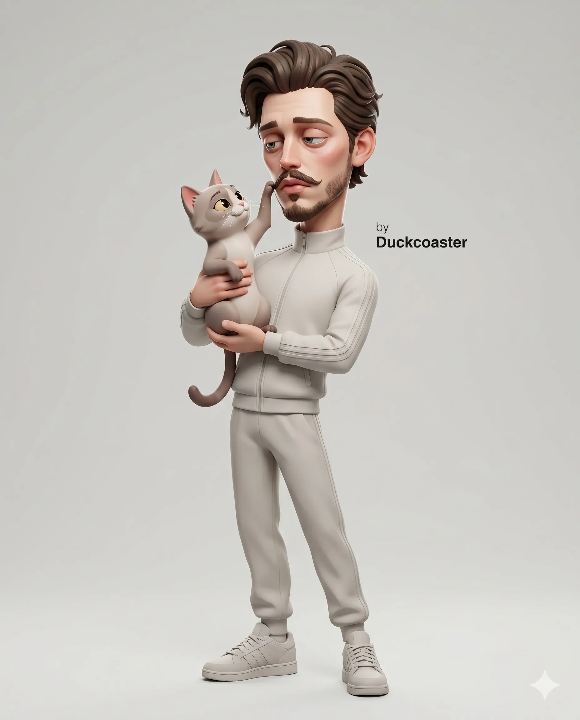Nano Banana 2 prompt | Moustache Bond: Cat Studio Moment