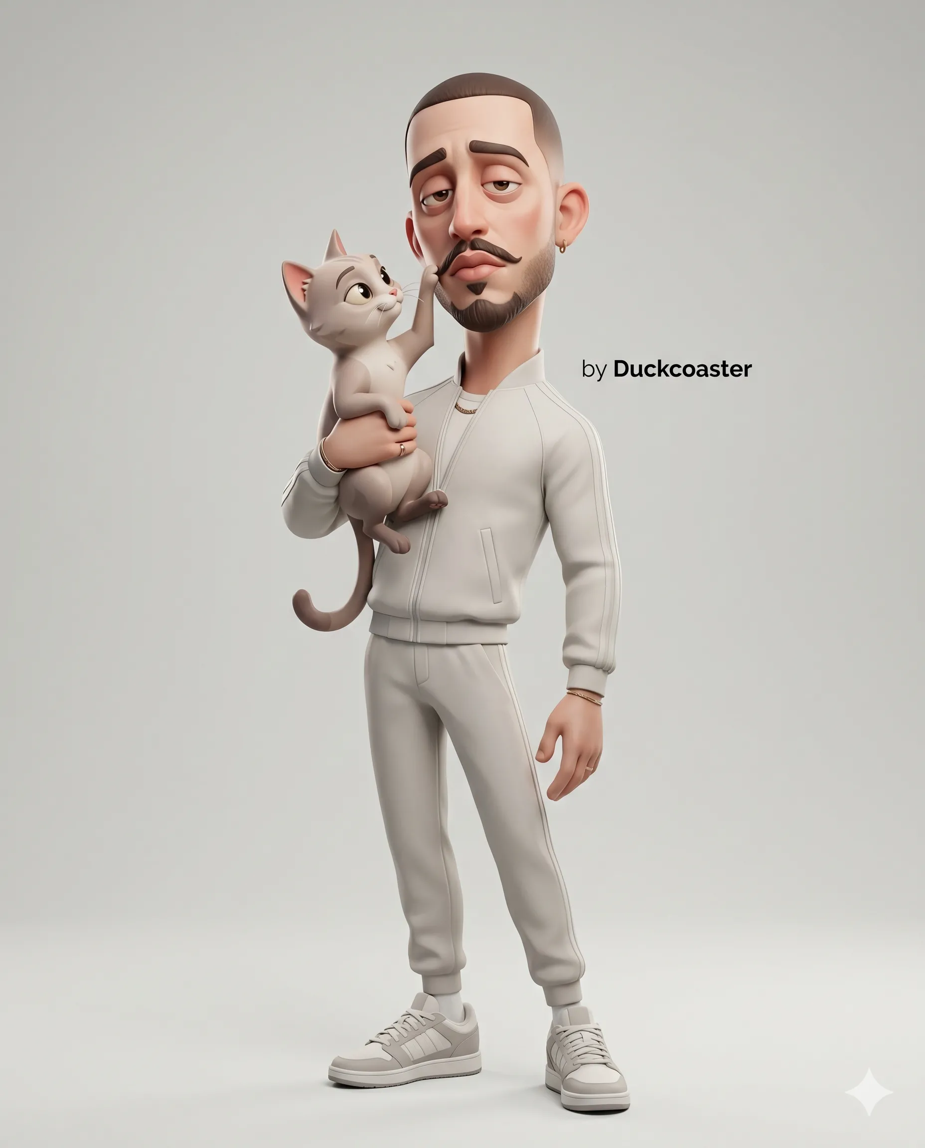 Nano Banana 2 prompt | Moustache Bond: Cat Studio Moment