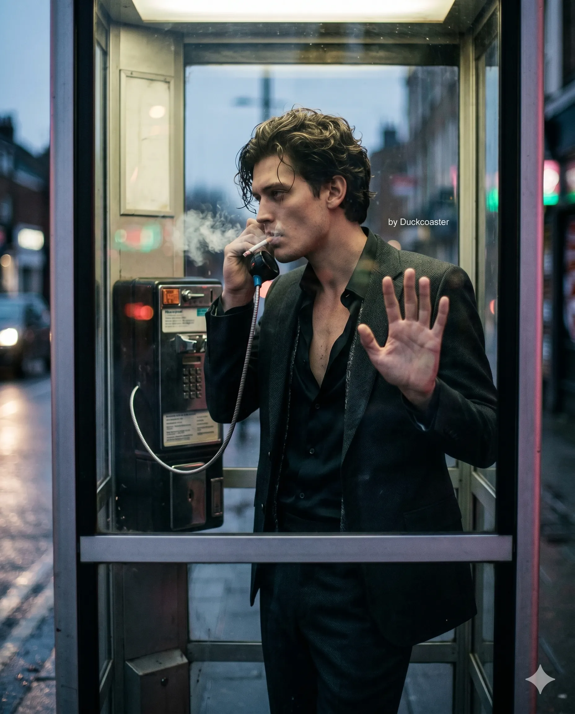 Nano Banana 2 prompt | Neon Confession in the Telephone Booth