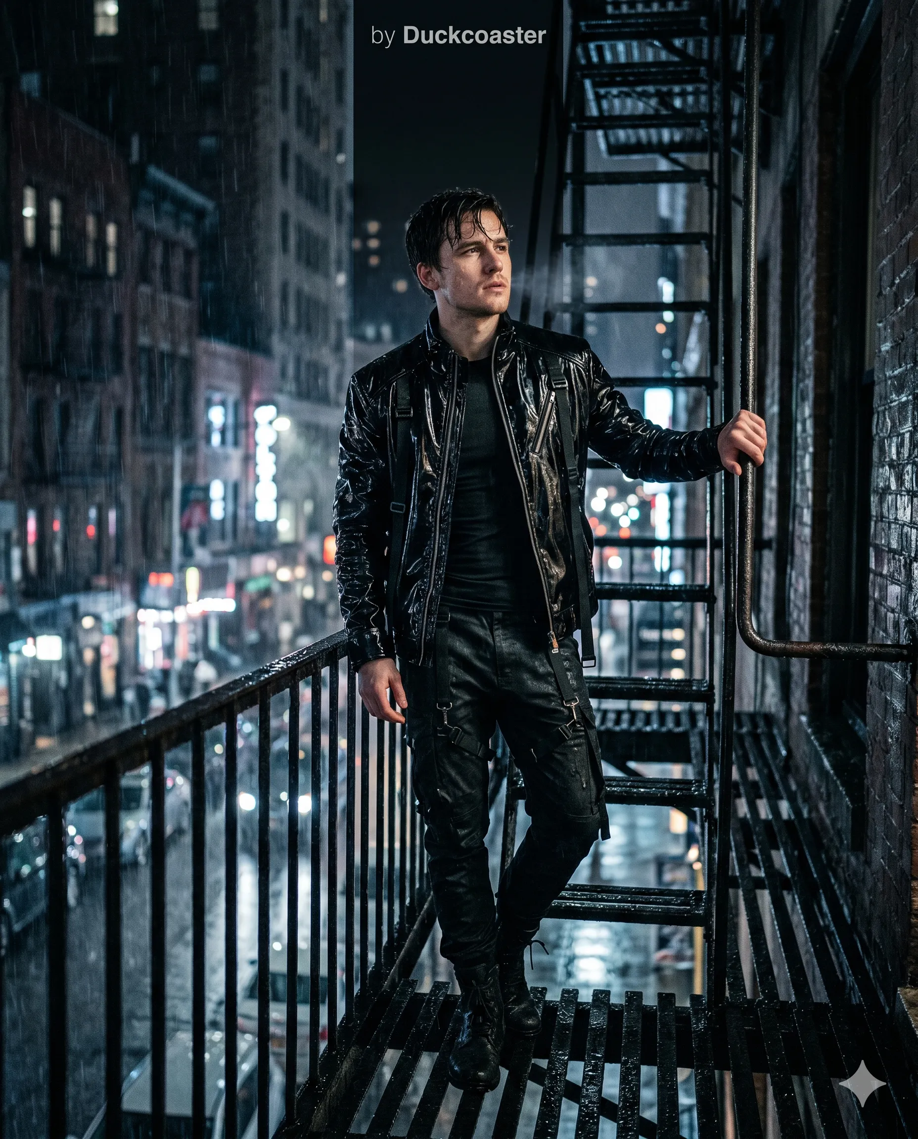 Nano Banana 2 prompt | Rainfire Escape Noir
