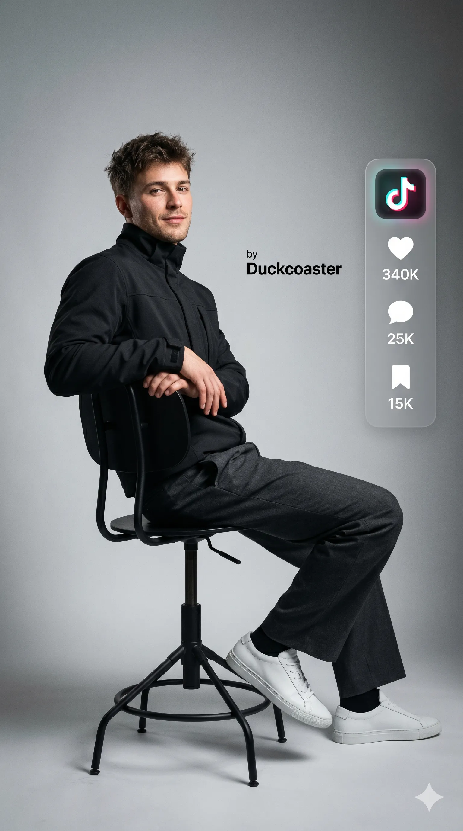 Nano Banana 2 prompt | Social Metrics Studio Fashion Portrait