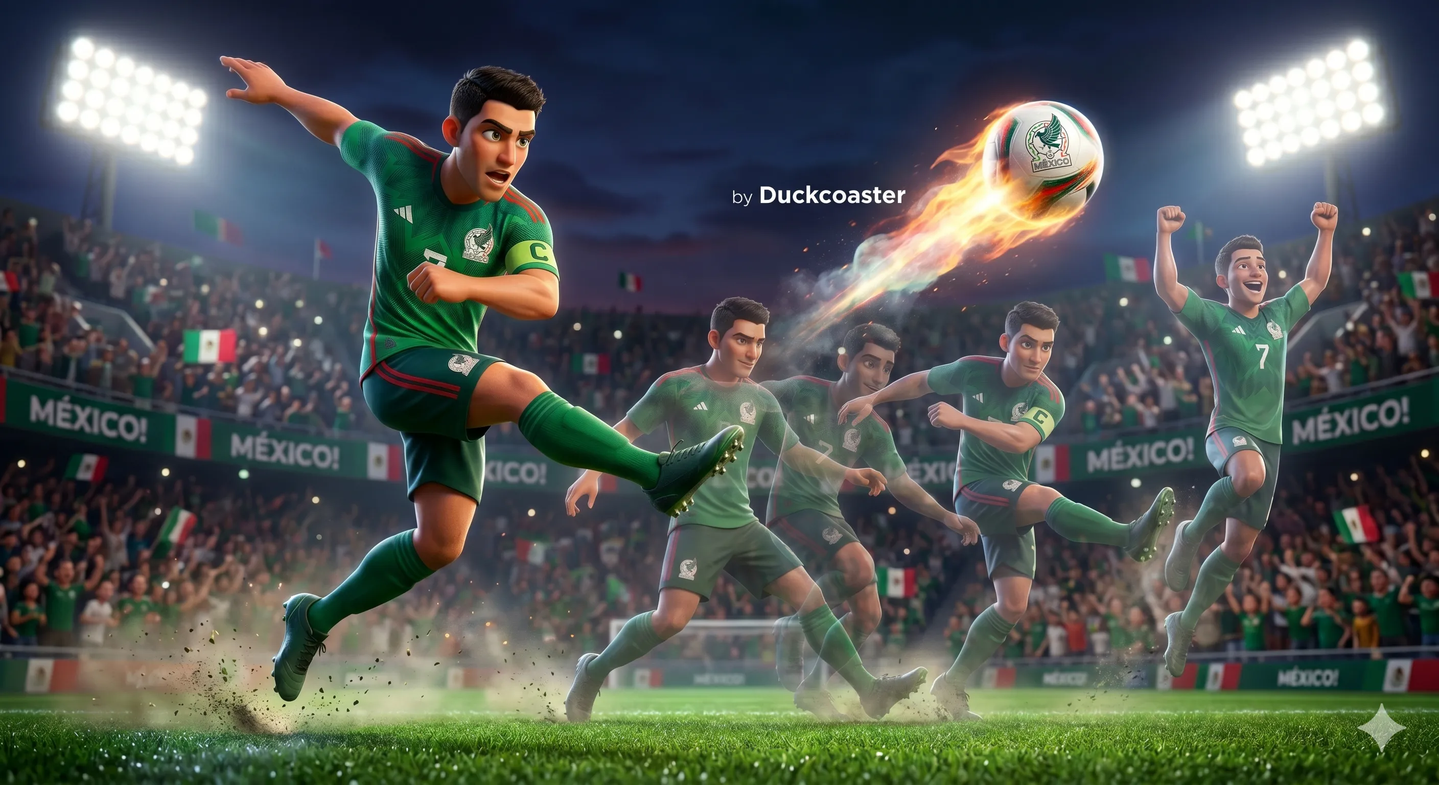 Nano Banana 2 prompt | Soccer Hero Dynamic Stadium Poster