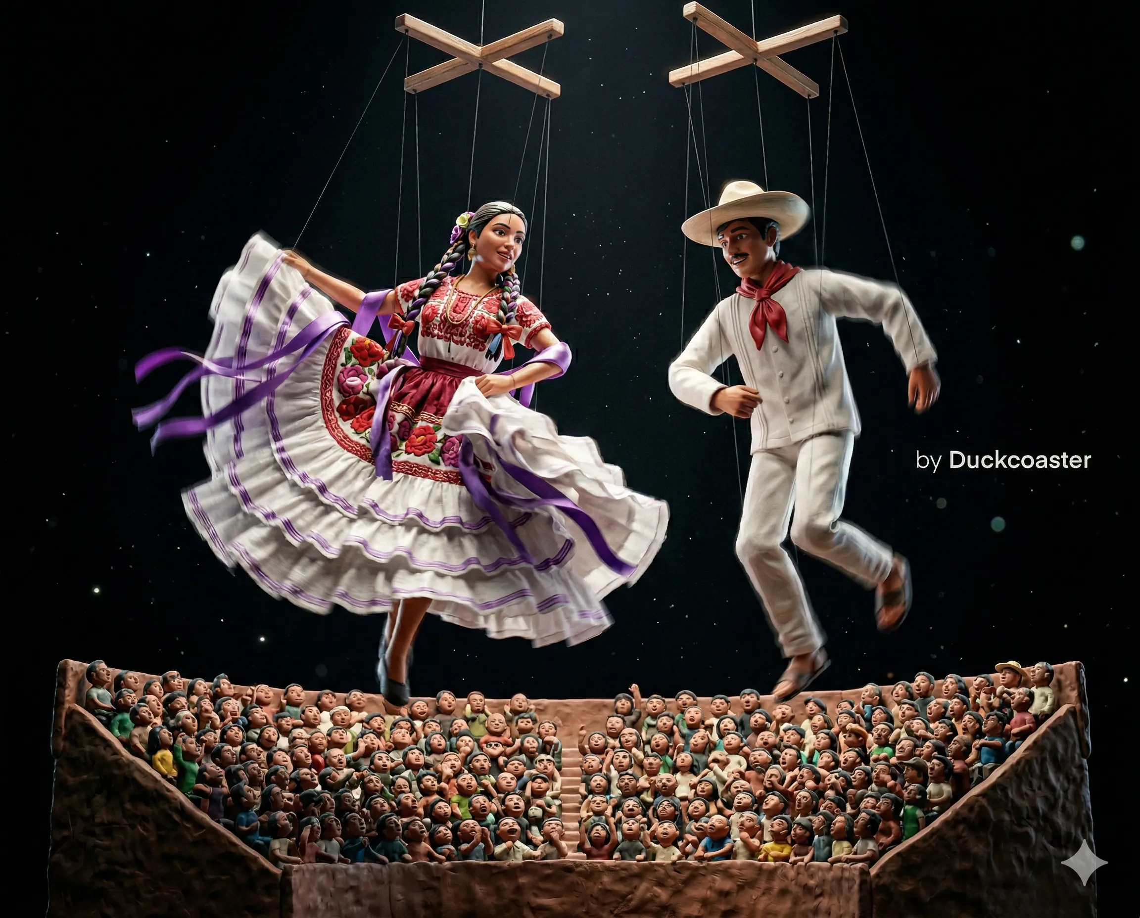 Nano Banana 2 prompt | Guelaguetza Puppet Giants