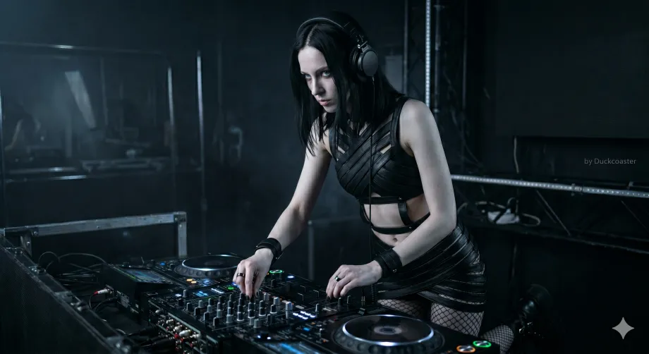 Nano Banana 2 prompt | DJ Girl Nocturne Control