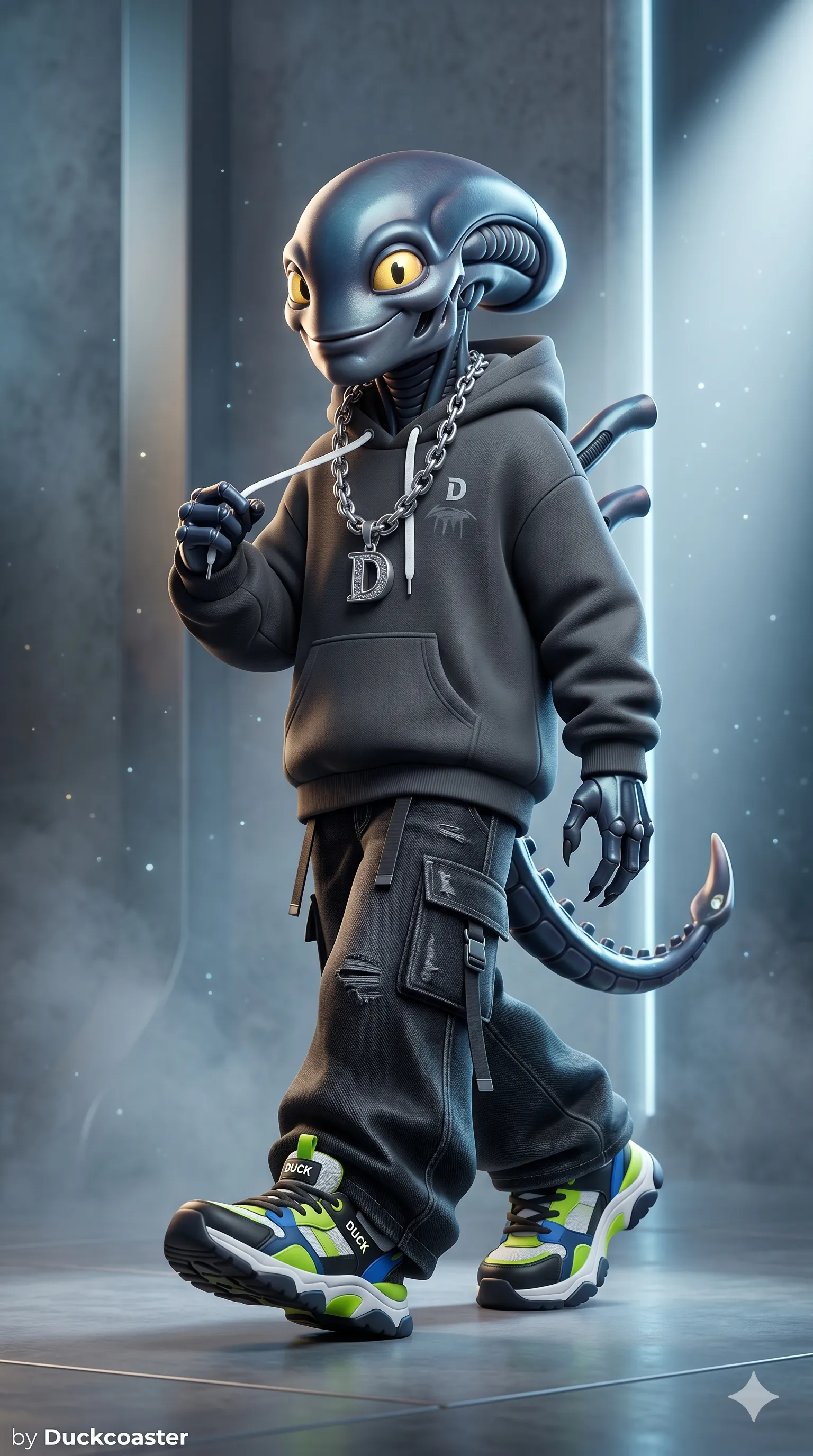 Nano Banana 2 prompt | Alien Drip Street Xeno