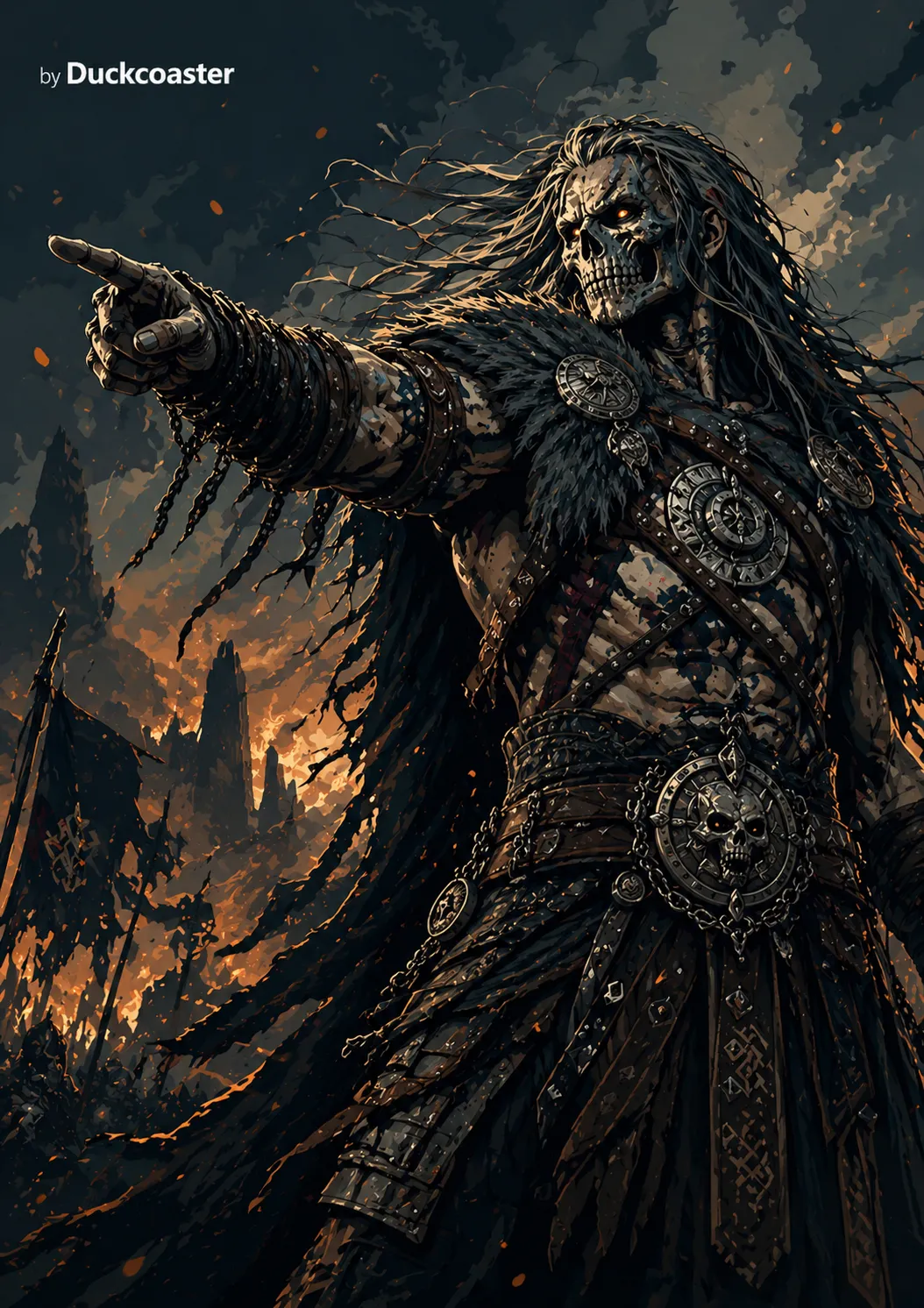 Dall E prompt | Spectral Command: Nordic Vector Warrior