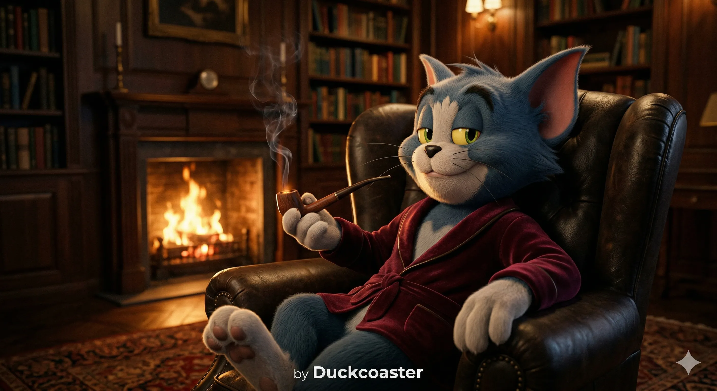 Nano Banana 2 prompt | Photorealistic Tom in a Victorian Gentleman’s Study.