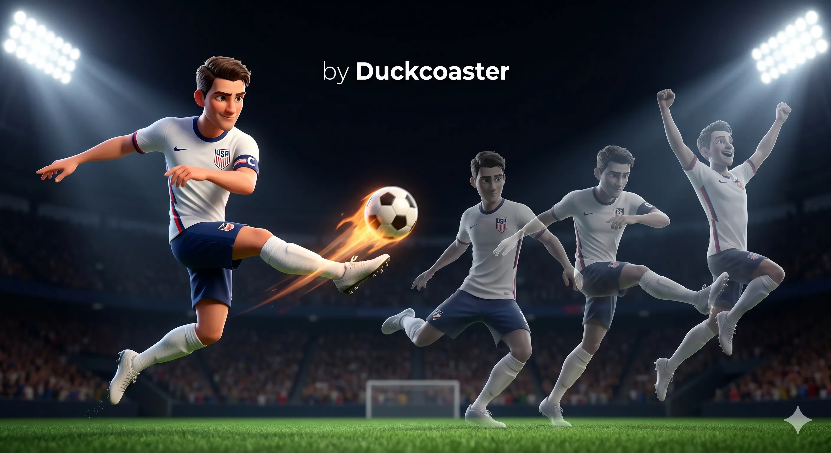 Nano Banana 2 prompt | Soccer Hero Dynamic Stadium Poster