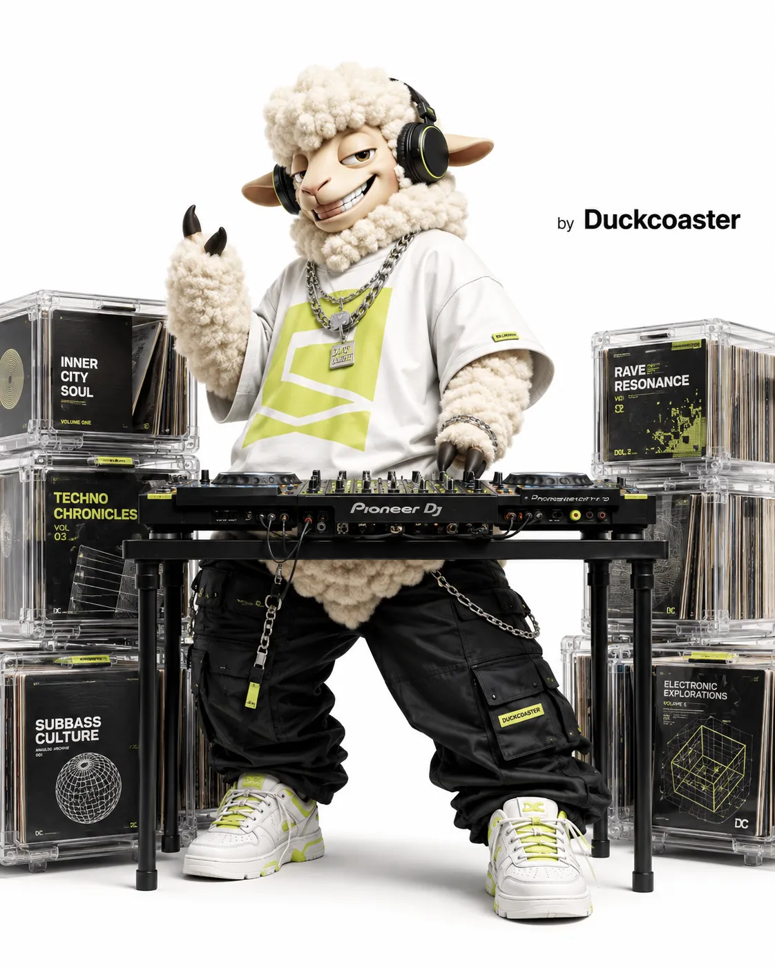 Dall E prompt | Futuristic Streetwear Vinyl Studio