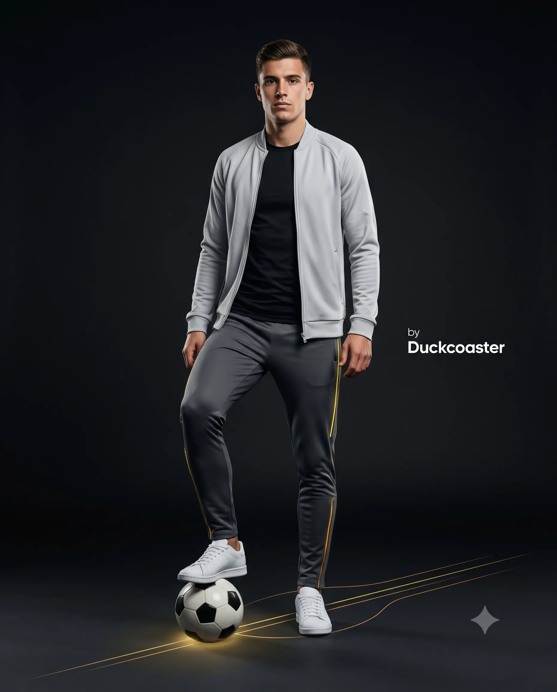 Nano Banana 2 prompt | Quiet Control: Minimalist Soccer Editorial Portrait